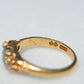 Vibrant Antique Emerald Cluster Ring