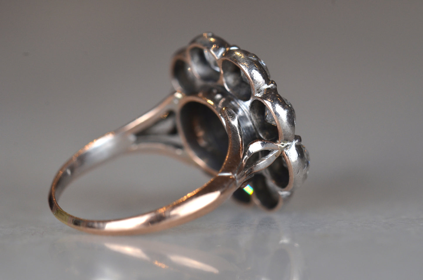 Outstanding Antique Cluster Ring