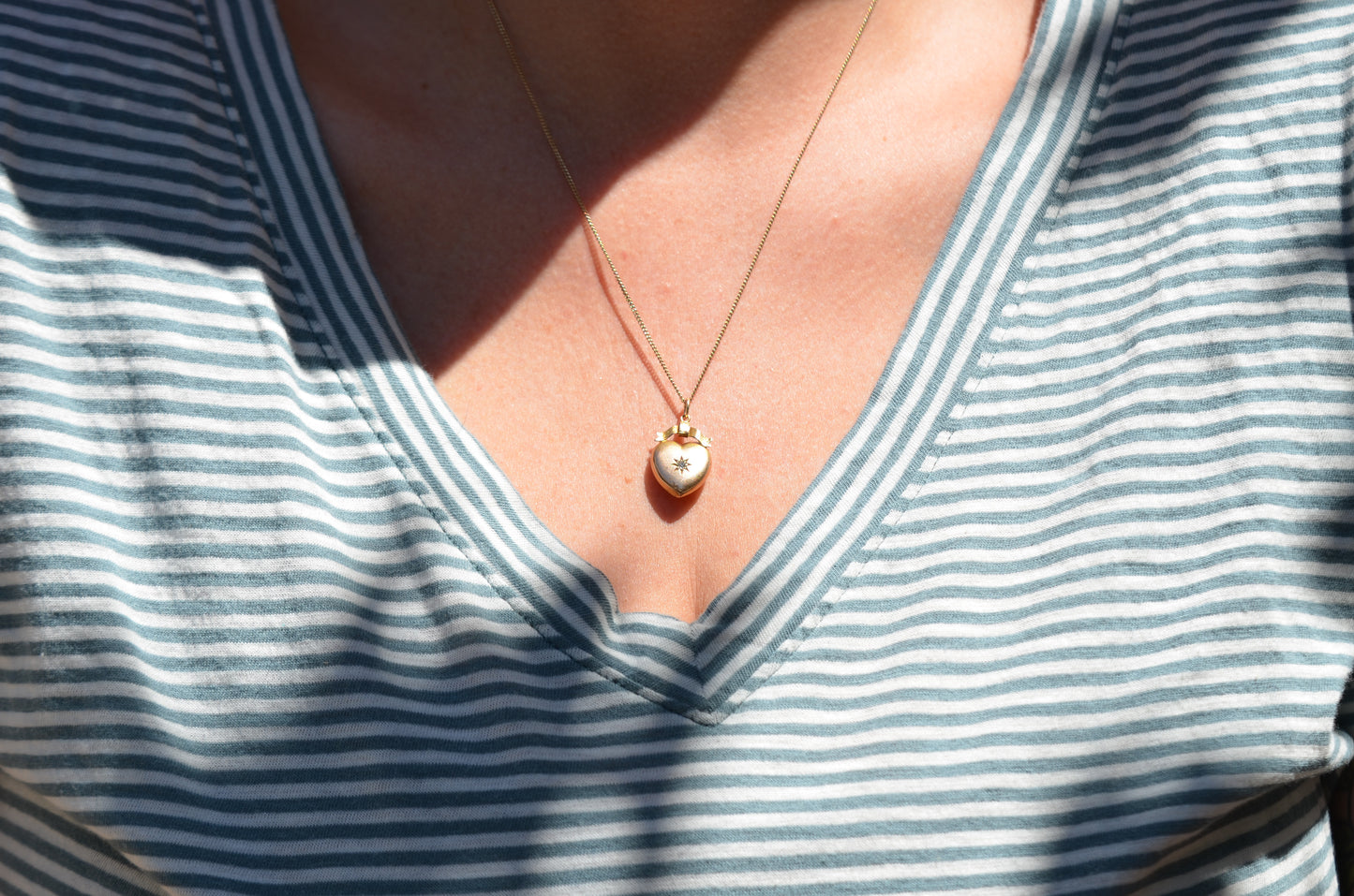 Romantic Antique Heart Pendant