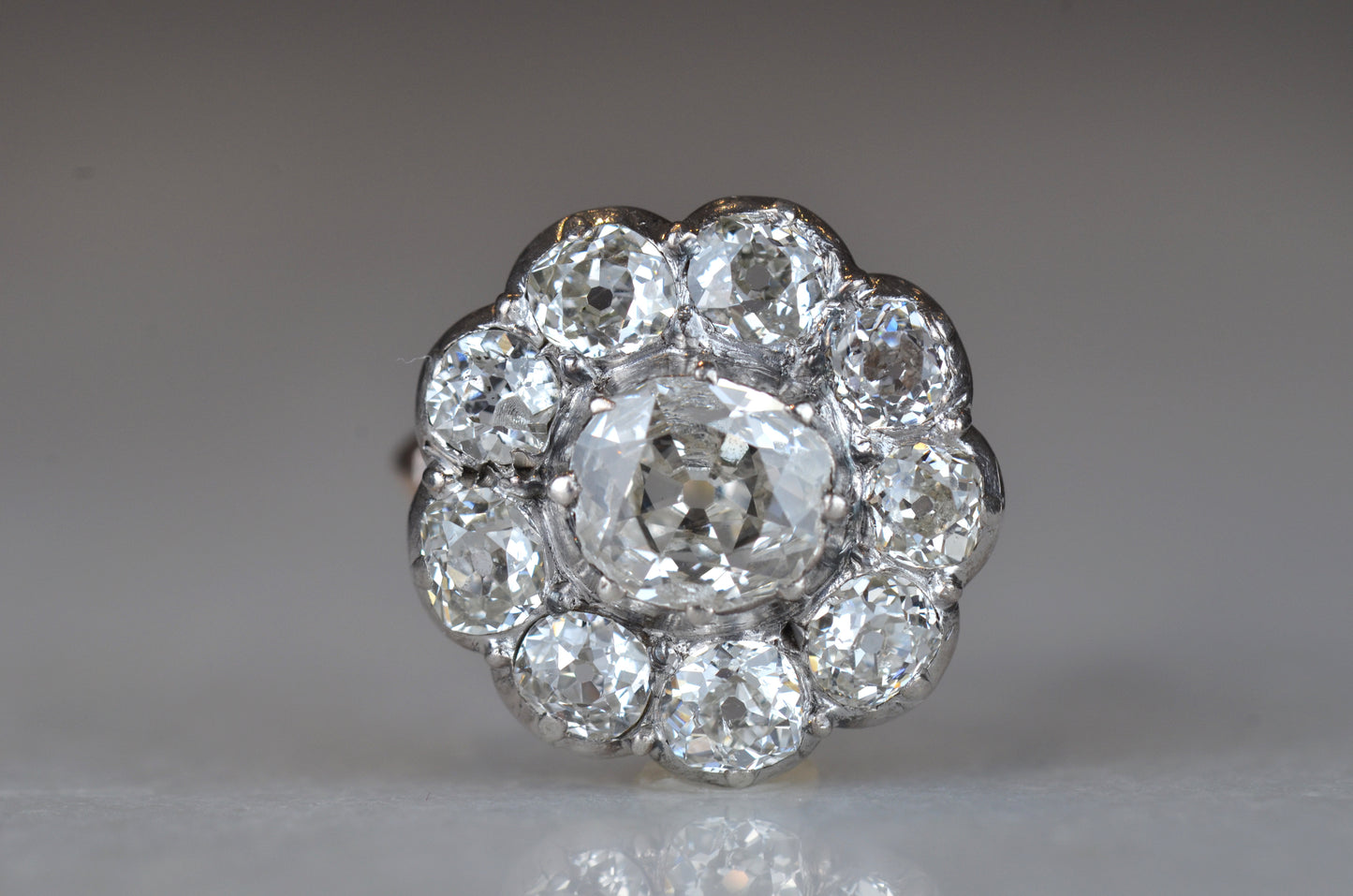 Outstanding Antique Cluster Ring