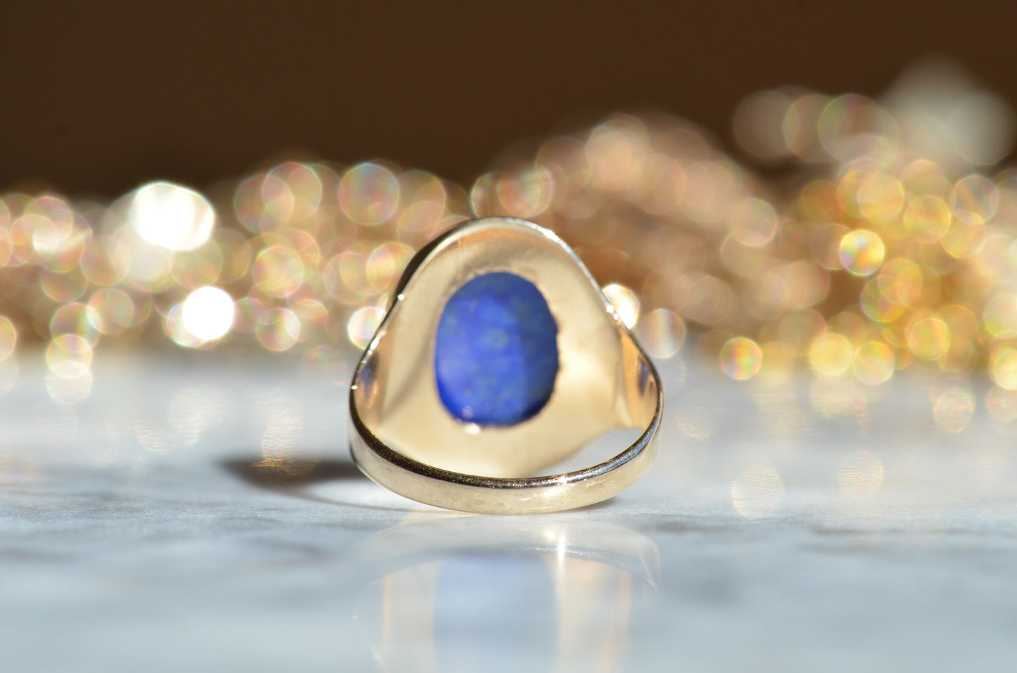Bold Vintage Lapis Lazuli Ring