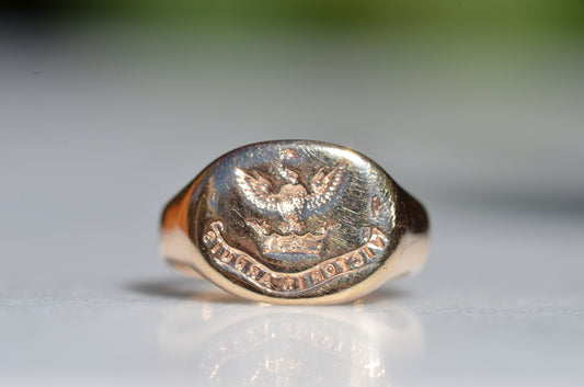 Mysterious Vintage Seal Signet Ring