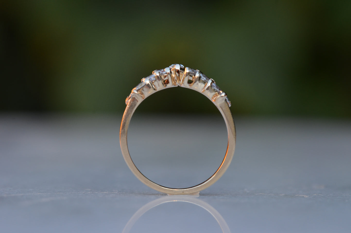 Dramatic Vintage Marquise Dip Band