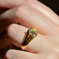 Outstanding Antique Old Mine Belcher Ring