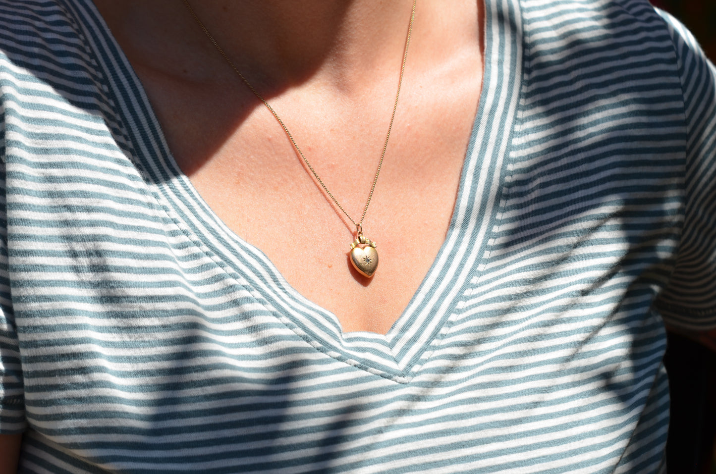 Romantic Antique Heart Pendant