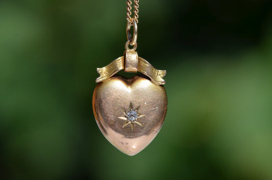 Romantic Antique Heart Pendant