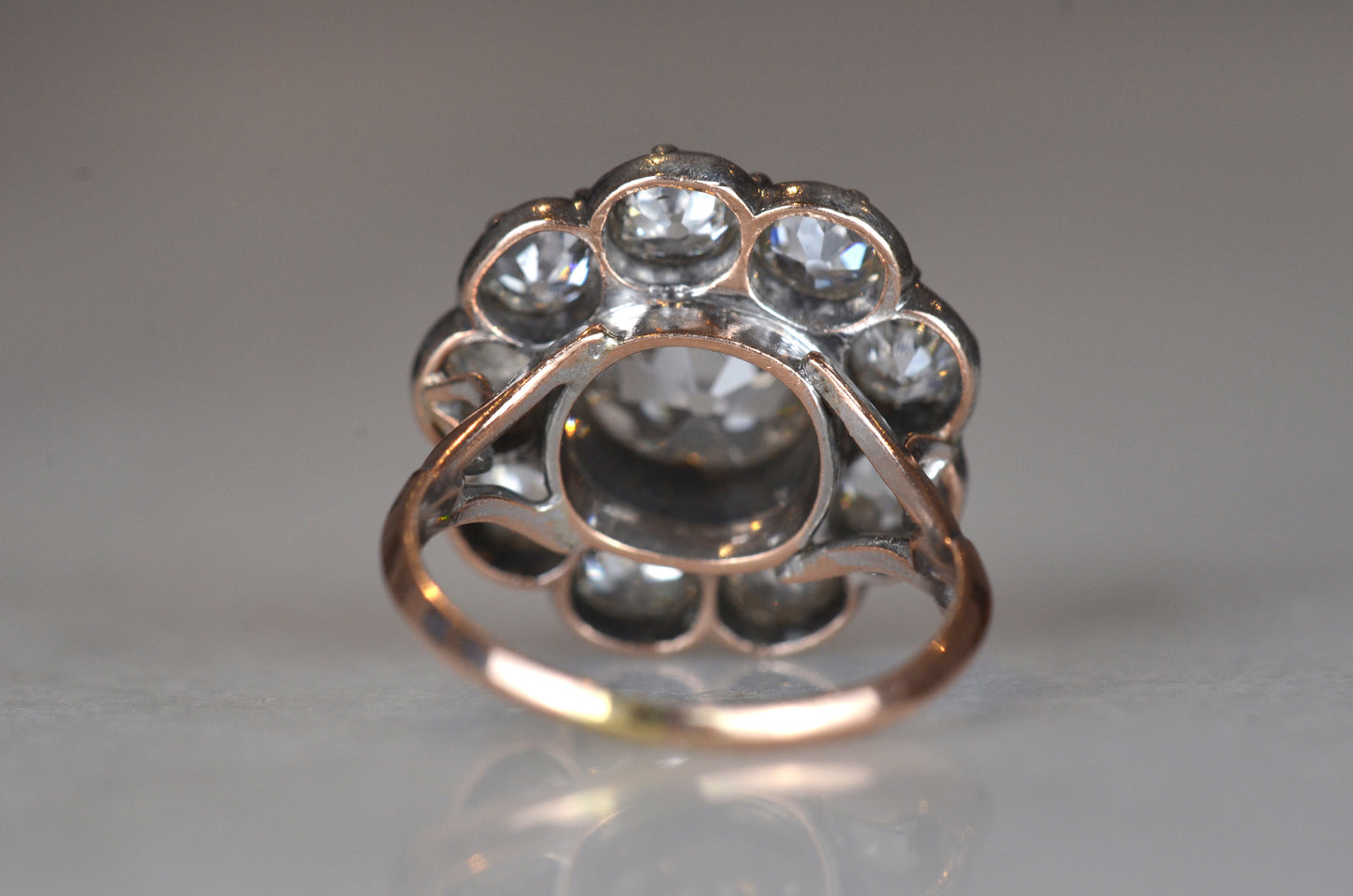 Outstanding Antique Cluster Ring