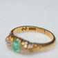 Vibrant Antique Emerald Cluster Ring