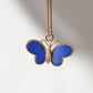 Bright Vintage Lapis Butterfly Charm