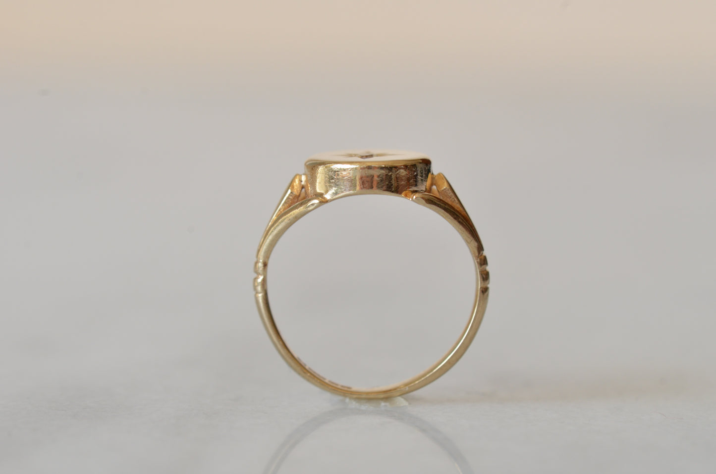 Bold Vintage Diamond Signet Ring