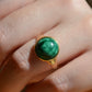 Vivid Vintage Malachite Ring