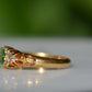 Vibrant Antique Emerald Cluster Ring