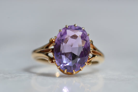 Pale Antique Amethyst Ring
