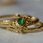 Verdant Emerald Compass Ring
