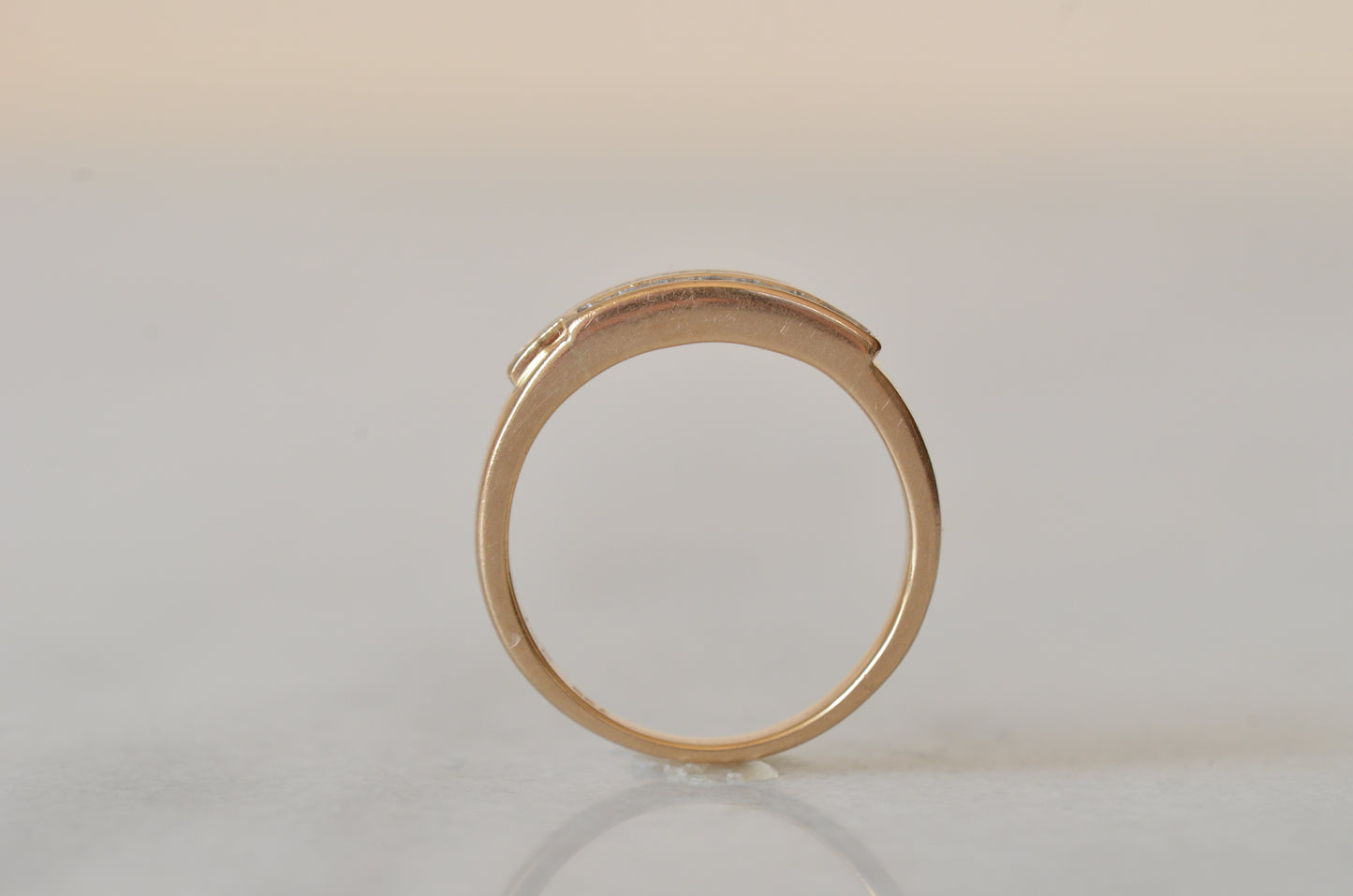 Sexy Vintage Carré Cut Diamond Band