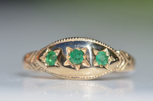 Darling Antique-Inspired Emerald Ring