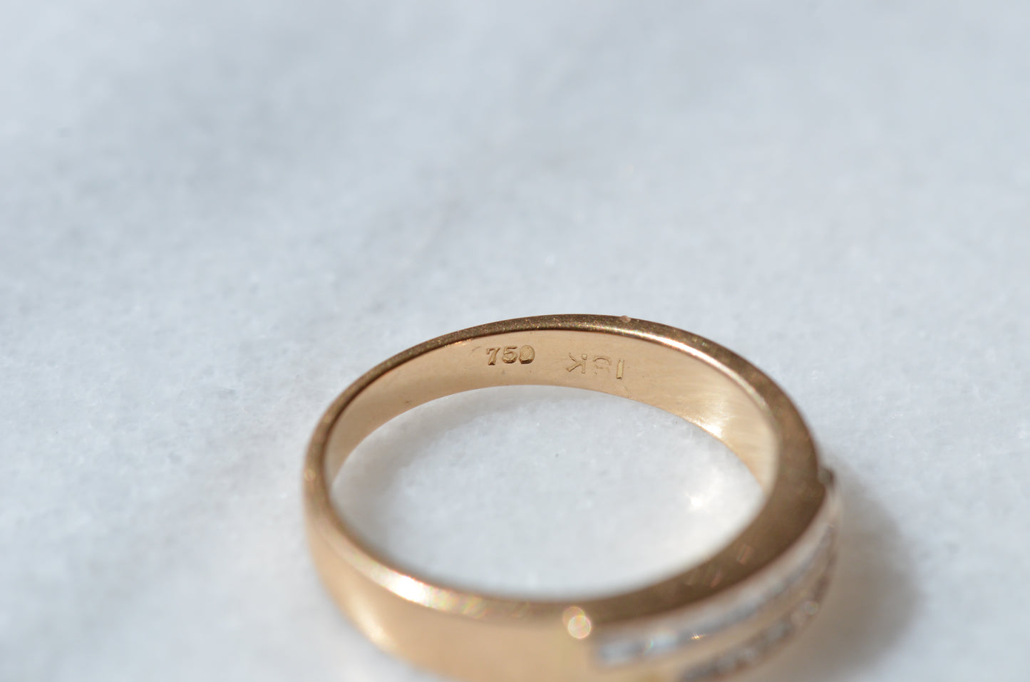 Sexy Vintage Carré Cut Diamond Band