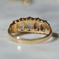 Vibrant Antique Opal Five Stone Ring