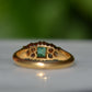 Vibrant Antique Emerald Cluster Ring