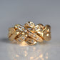 Diamond Studded Vintage Puzzle Ring