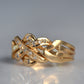 Diamond Studded Vintage Puzzle Ring