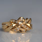 Diamond Studded Vintage Puzzle Ring