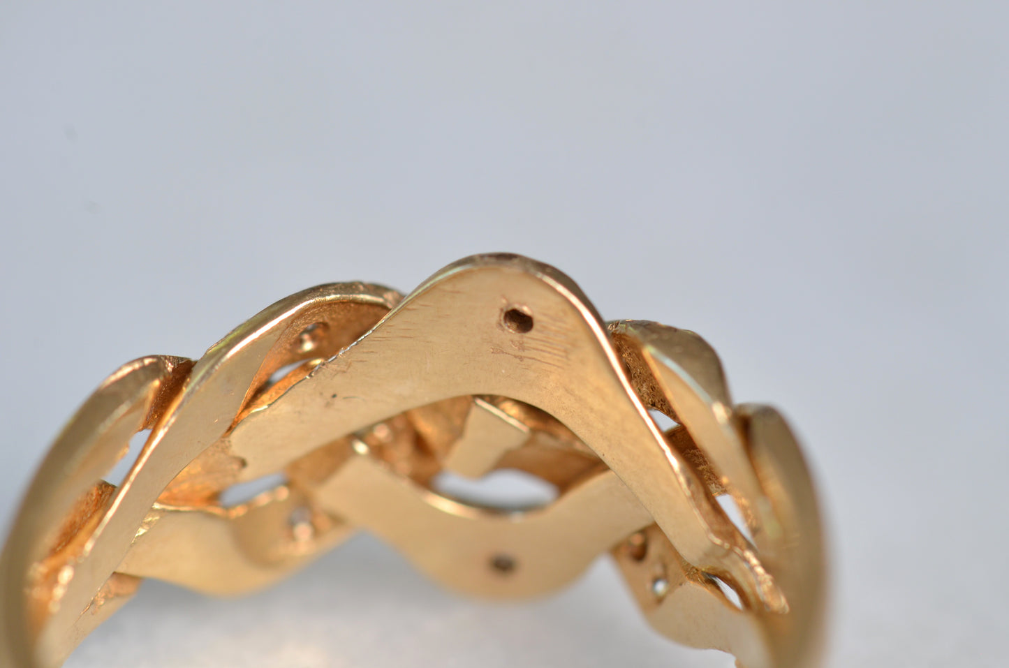 Diamond Studded Vintage Puzzle Ring
