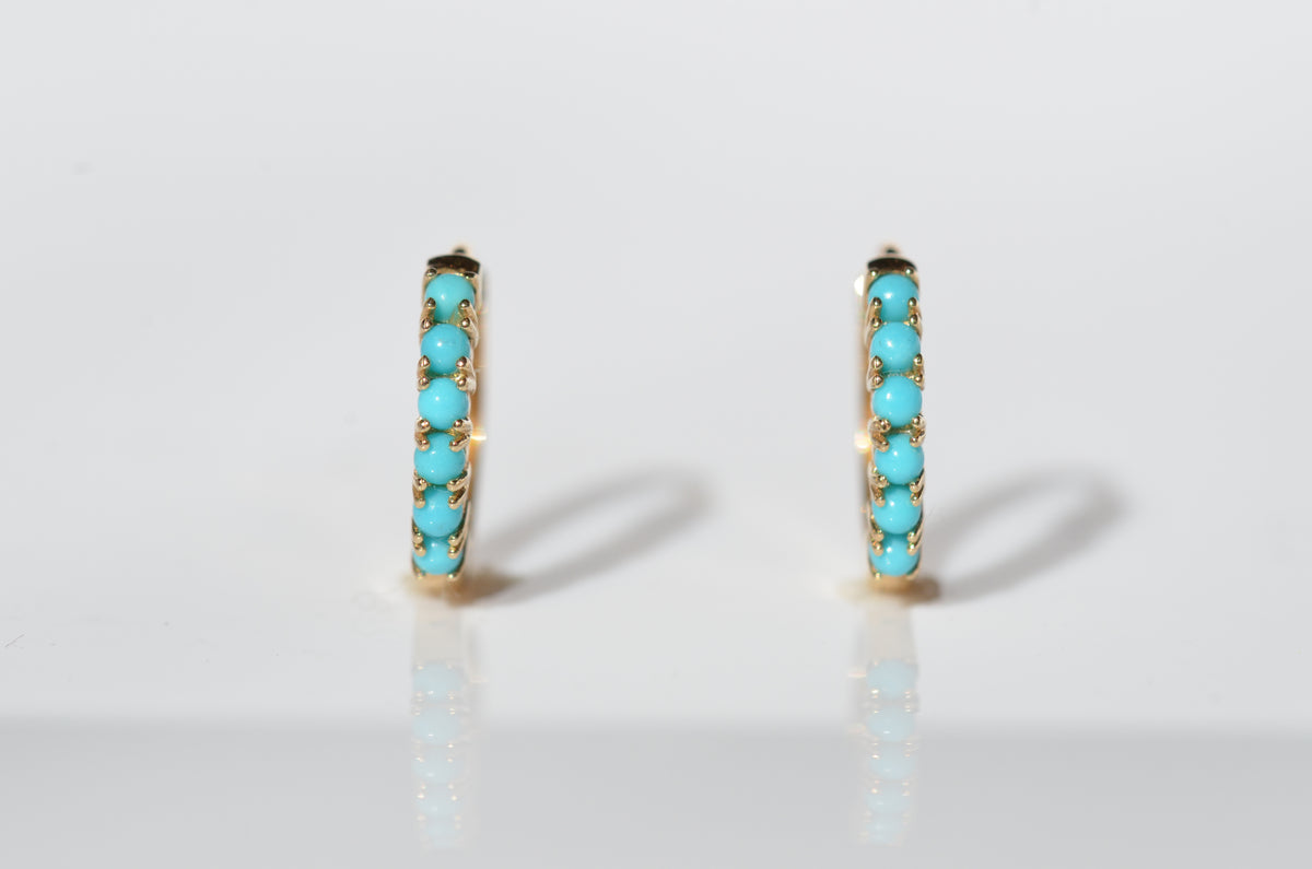 the earrings are displayed head-on, on a stark white background.