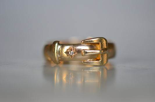 Victorian-Style Vintage Buckle Ring