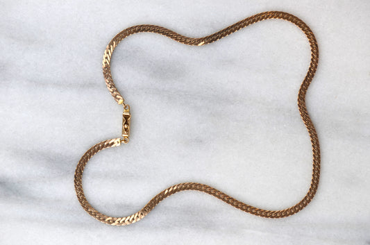 Sexiest Heavy Vintage Herringbone Necklace