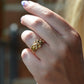 Diamond Studded Vintage Puzzle Ring