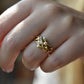 Diamond Studded Vintage Puzzle Ring