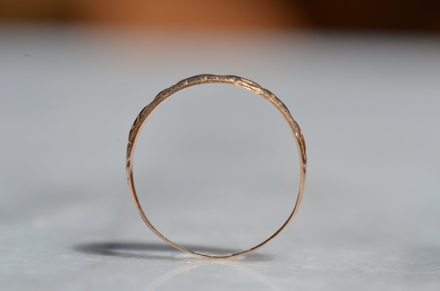 Worn Antique Mizpah Ring