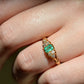 Vibrant Antique Emerald Cluster Ring