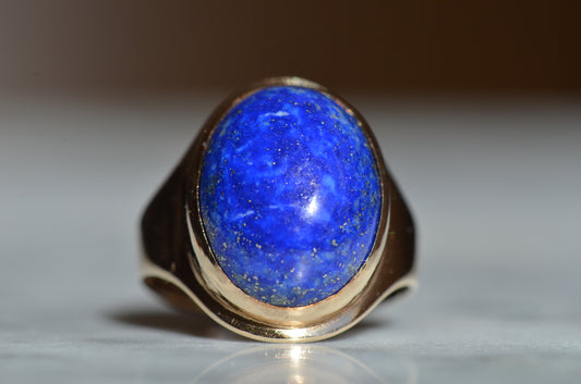 Bold Vintage Lapis Lazuli Ring