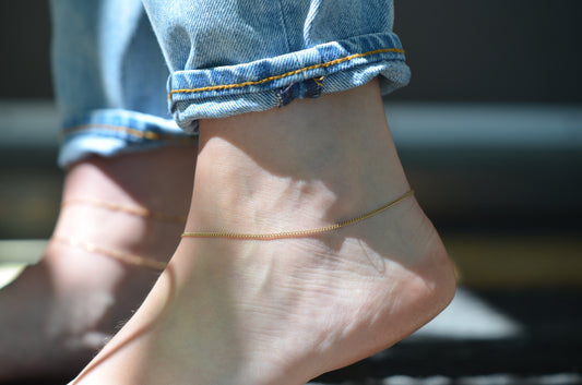 Classic Estate Curb Link Anklet