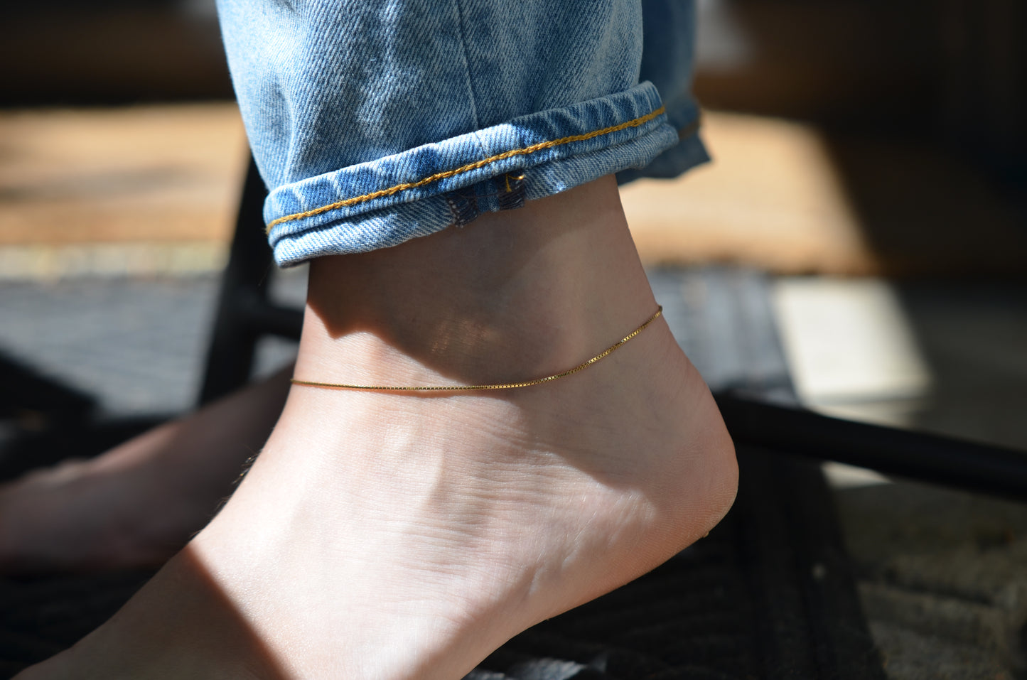 Easy Estate Box Chain Anklet