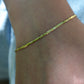 Sleek Textured S Link Estate Bracelet