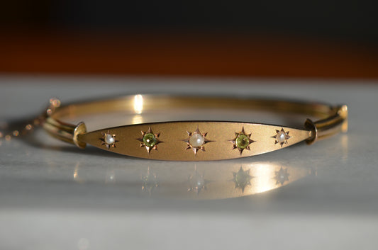 Elegant Edwardian Star-Set Bracelet