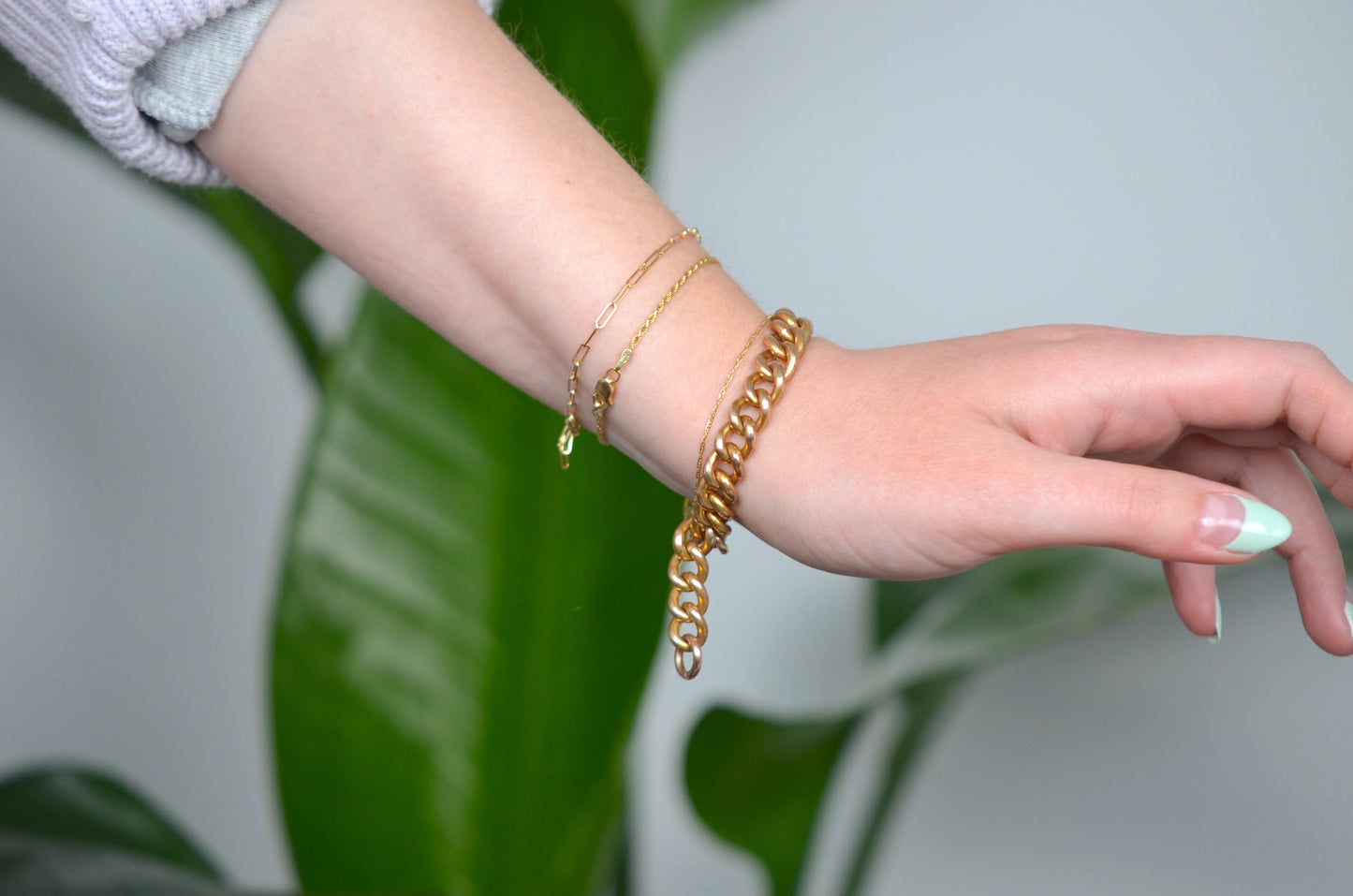 Heavy Antique Rolled Gold Bracelet