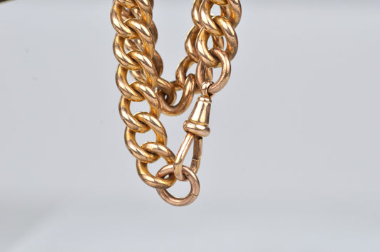 Heavy Antique Rolled Gold Bracelet