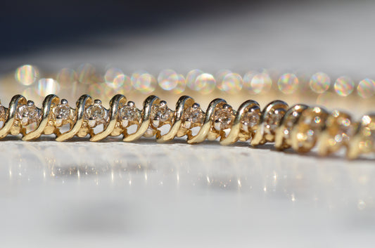 Swooping Estate Tennis Bracelet