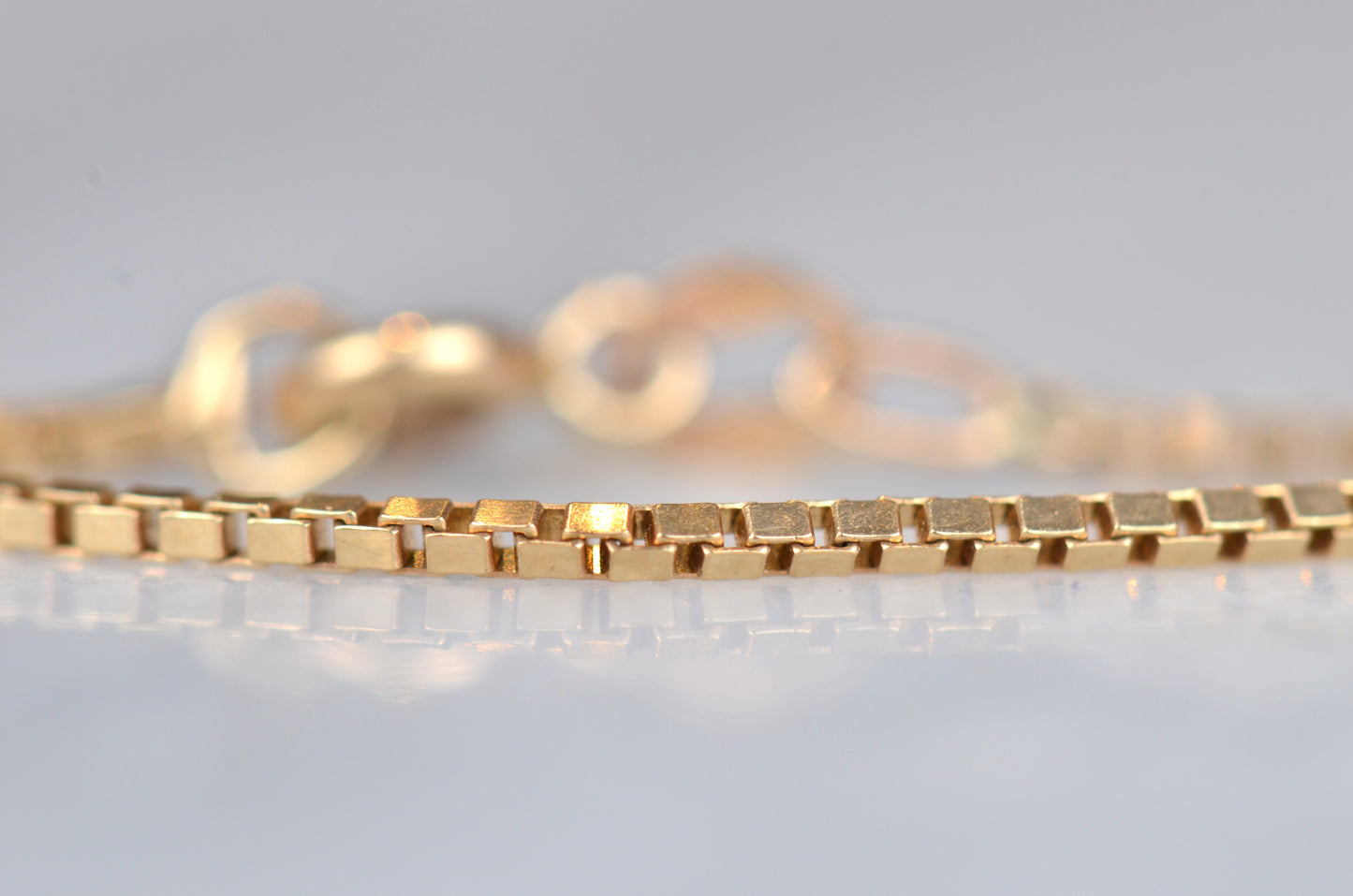 Sleek Estate Box Chain Bracelet