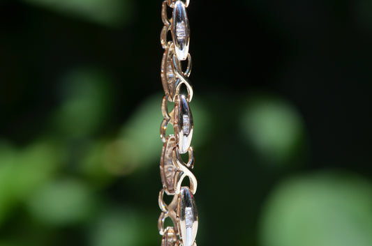 Shimmering Vintage Baguette Diamond Bracelet