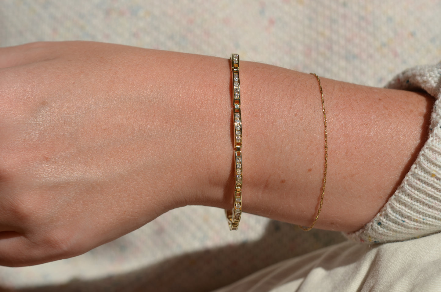Rolling Vintage Diamond Bracelet