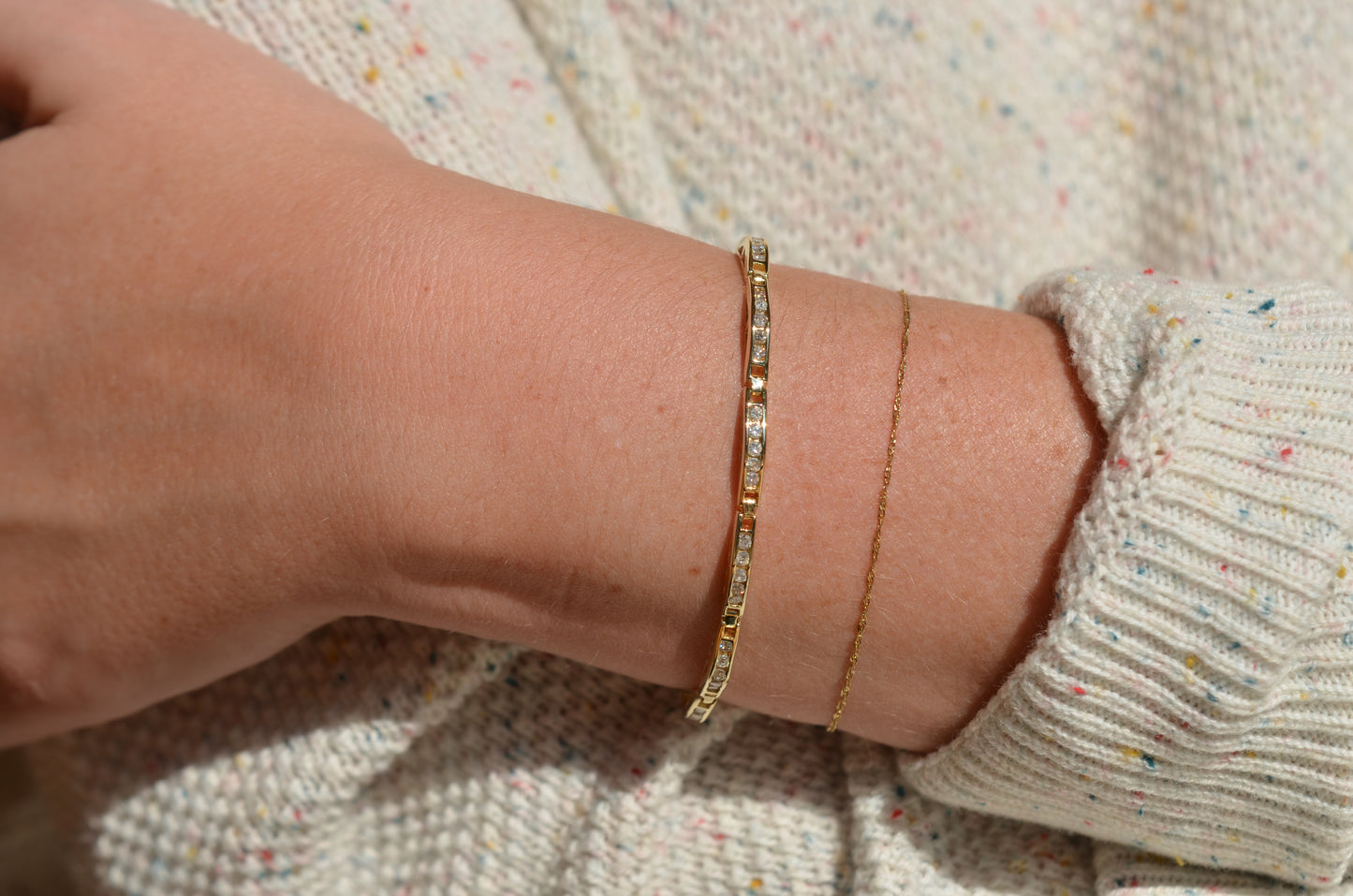 Rolling Vintage Diamond Bracelet