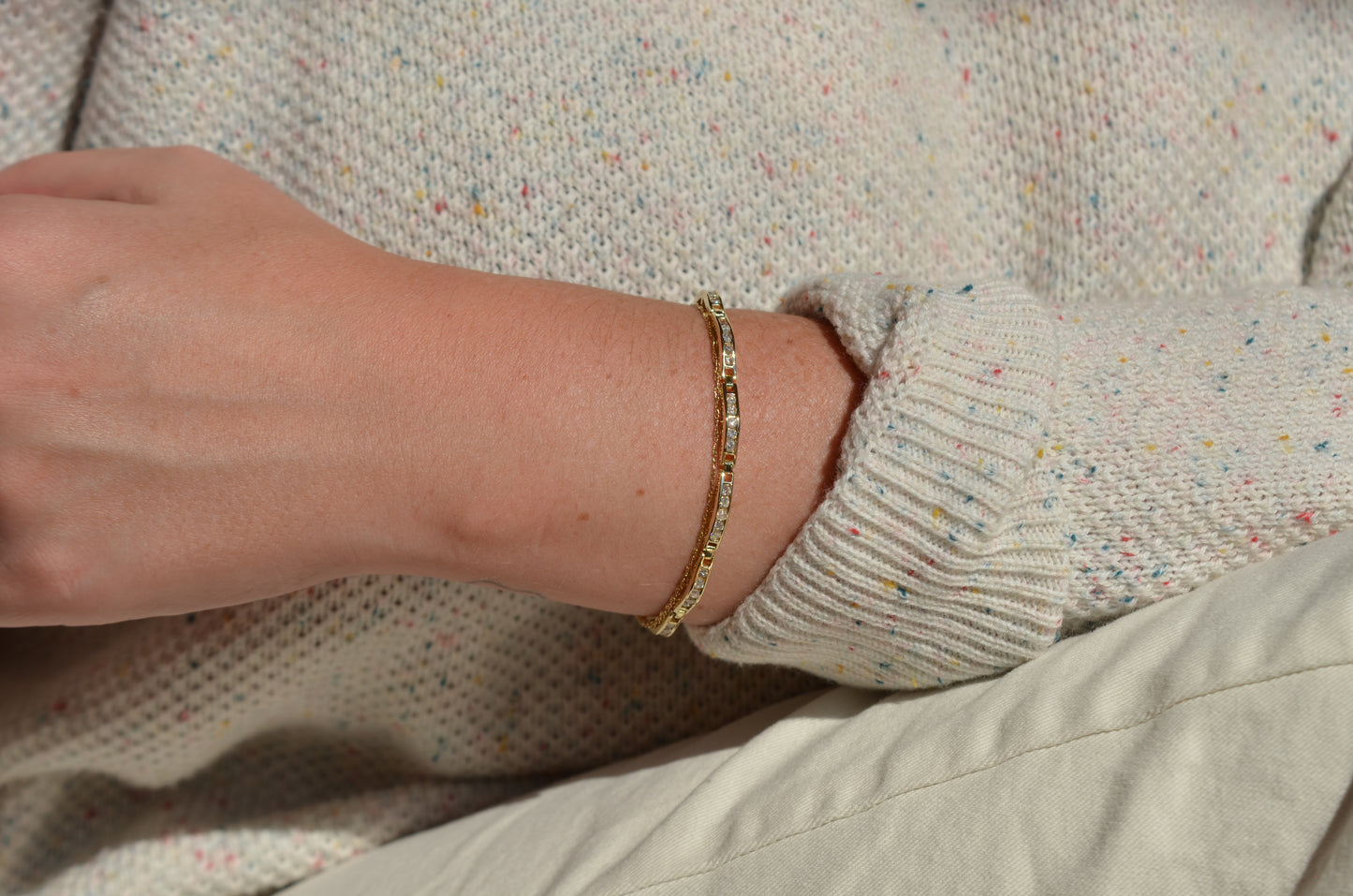Rolling Vintage Diamond Bracelet