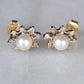 Sweet Estate Pearl and Diamond Studs