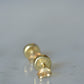 Vibrant Faux-Malachite Button Studs