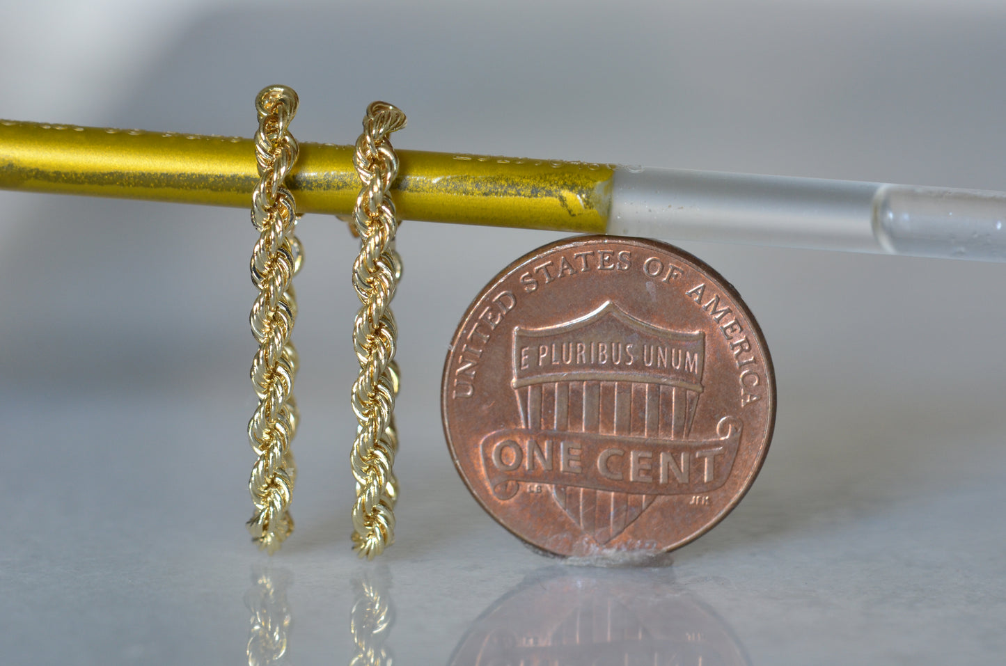 Slinky Estate Rope Chain Earrings